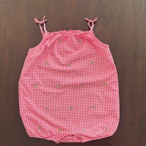 Ralph Lauren Pink Gingham Baby Outfit